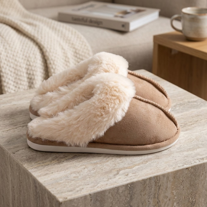 Women's Fuzzy Memory Foam Slippers | Fluffy Winter House Shoes VELORA