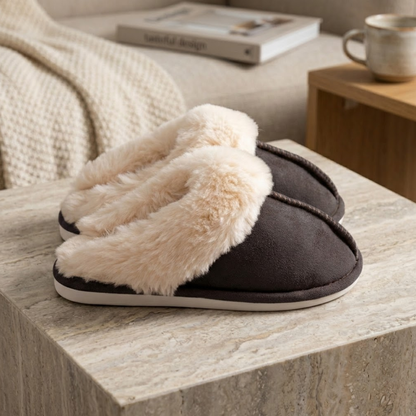 Women's Fuzzy Memory Foam Slippers | Fluffy Winter House Shoes VELORA