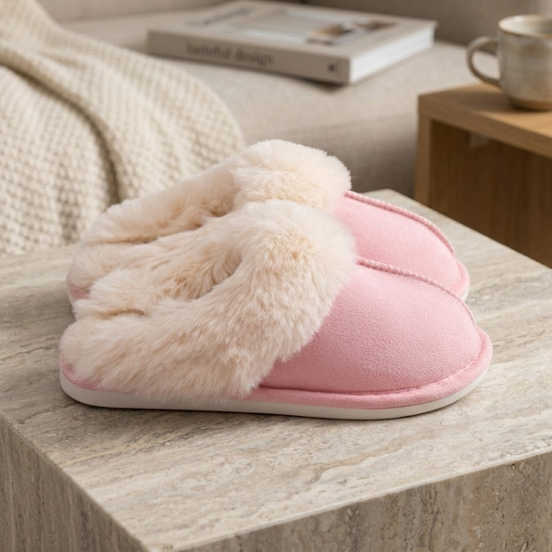Women's Fuzzy Memory Foam Slippers | Fluffy Winter House Shoes VELORA
