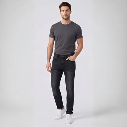 Men's Straight-Fit Jeans | Classic Comfort Denim VELORA