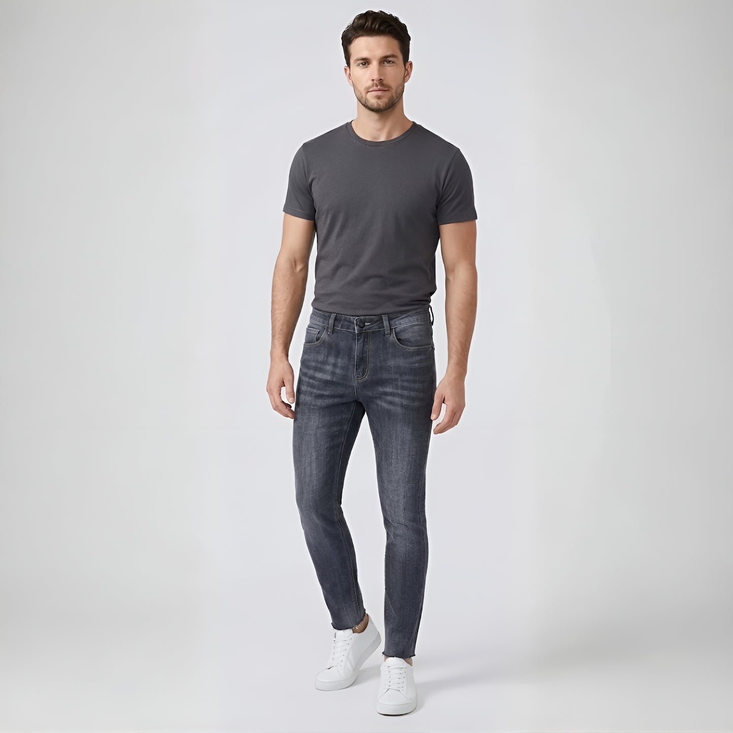 Men's Straight-Fit Jeans | Classic Comfort Denim VELORA
