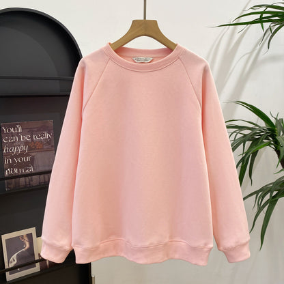 Women's Cotton Thermal Sweatshirt | Long Sleeve Crewneck - VELORA