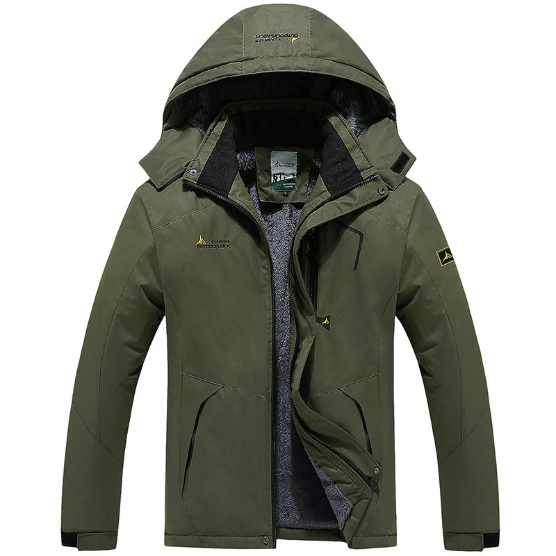 Men's Waterproof Hooded Winter Jacket | Windproof Thermal Outdoor Coat - VELORA