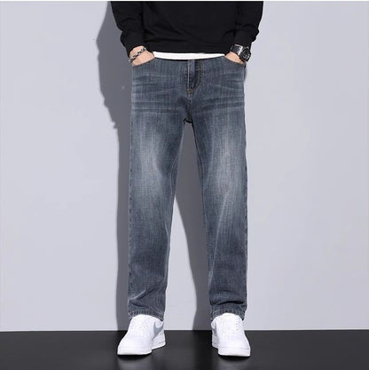Men's Straight-Fit Jeans | Classic Comfort Denim - VELORA
