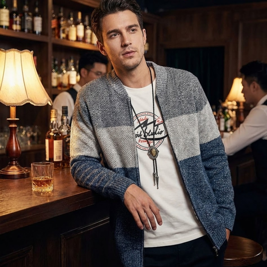 Knitted Jacket | Casual Warm Zip-Up Sweater Jacket for Men & Women VELORA