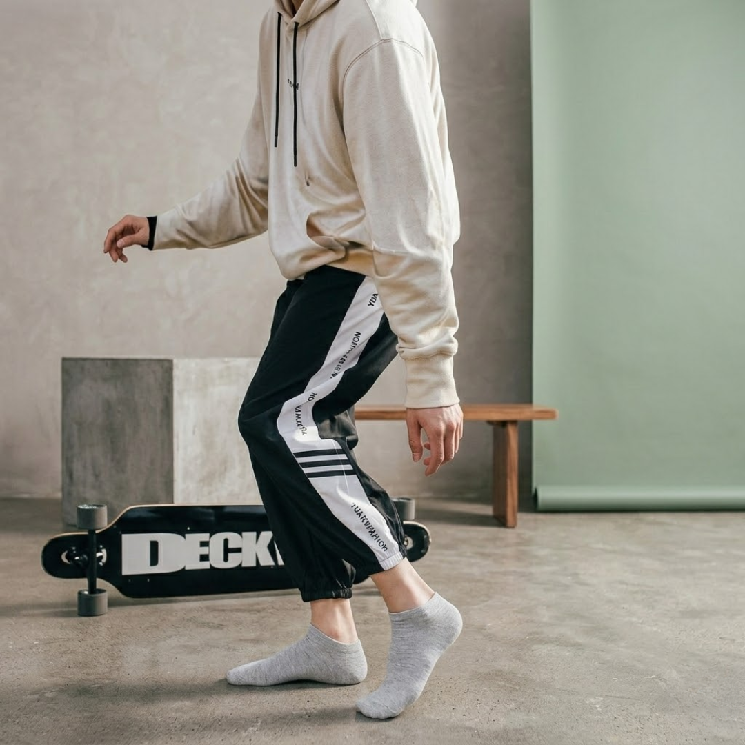 Men’s Cotton Crew Socks – Breathable Comfortable Everyday Socks VELORA