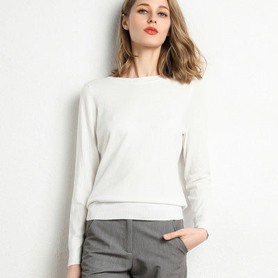 Women's Classic Knit Sweater | Soft Fabric with Everyday Casual Style - VELORA