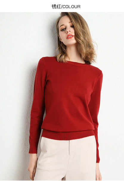 Women's Classic Knit Sweater | Soft Fabric with Everyday Casual Style - VELORA