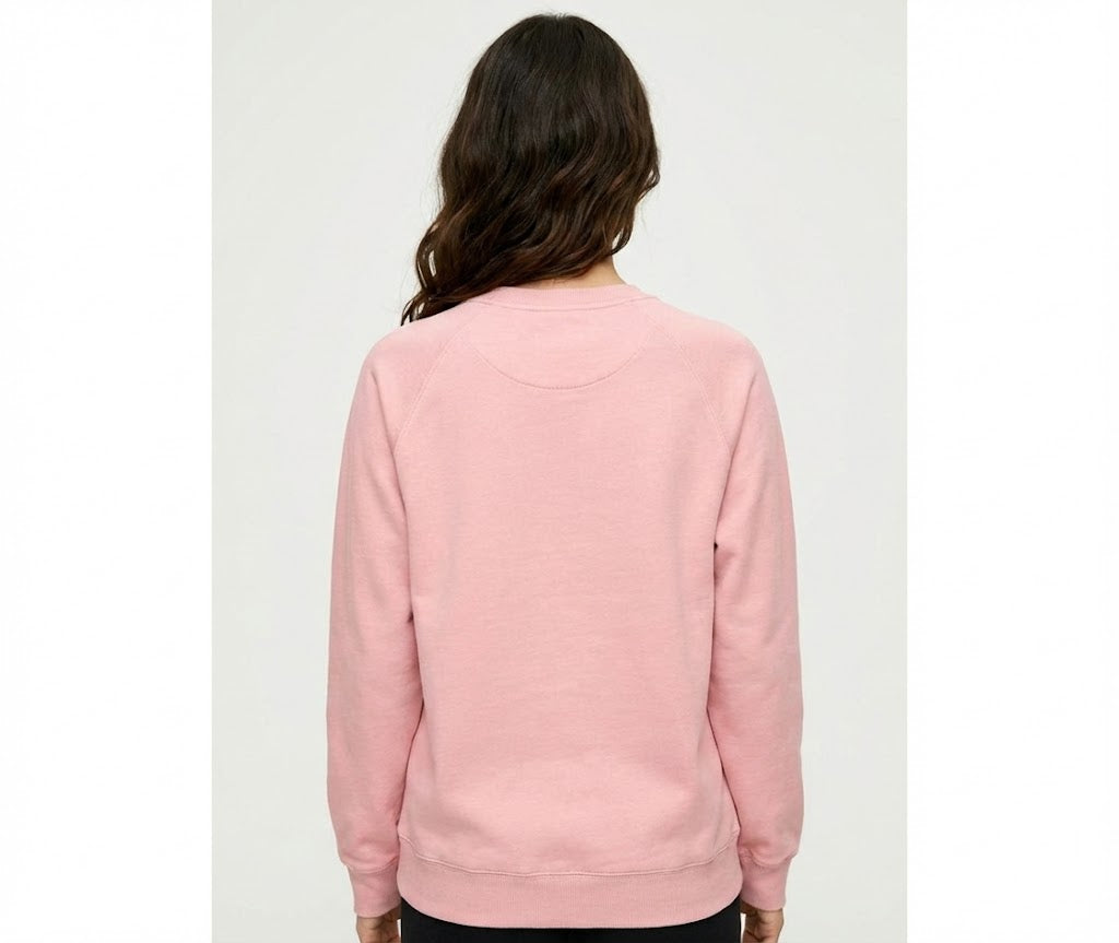 Women's Cotton Thermal Sweatshirt | Long Sleeve Crewneck VELORA