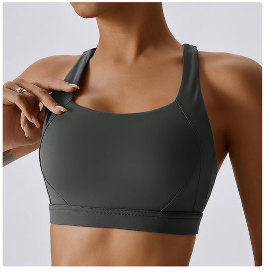 Women's High Support Sports Bra | Sculpted Fit Yoga & Running Activewear VELORA