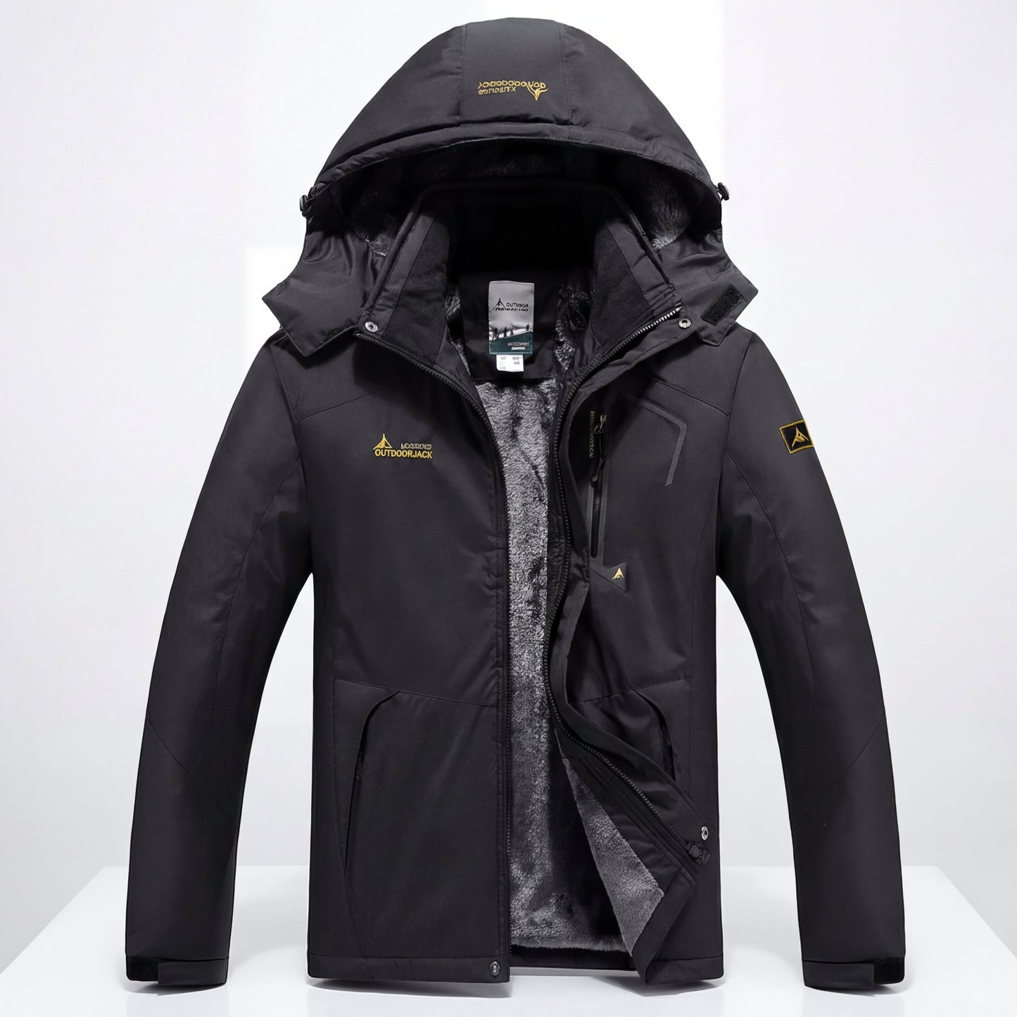 Men's Waterproof Hooded Winter Jacket | Windproof Thermal Outdoor Coat VELORA