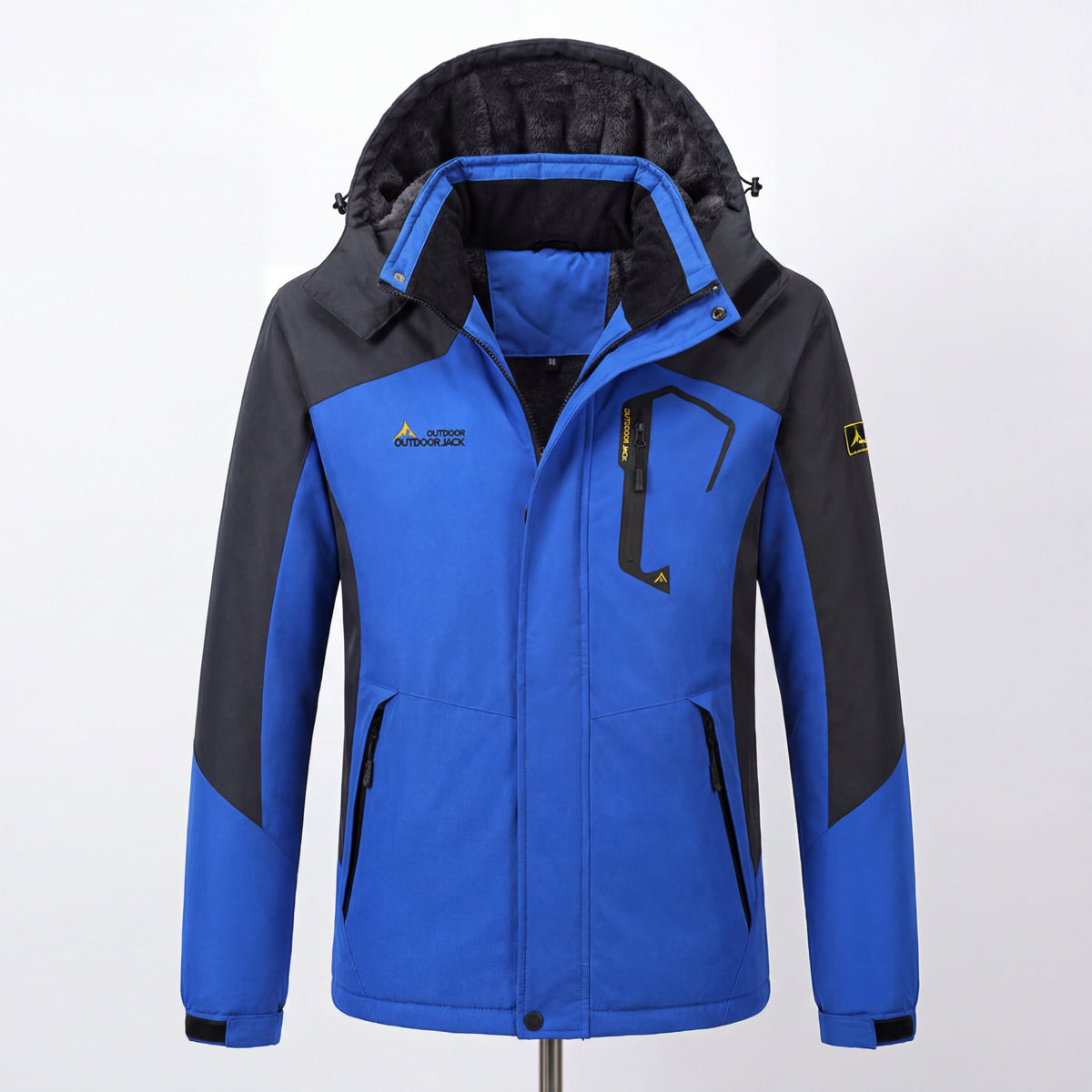 Men's Waterproof Hooded Winter Jacket | Windproof Thermal Outdoor Coat VELORA