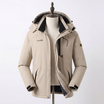 Men's Waterproof Hooded Winter Jacket | Windproof Thermal Outdoor Coat VELORA