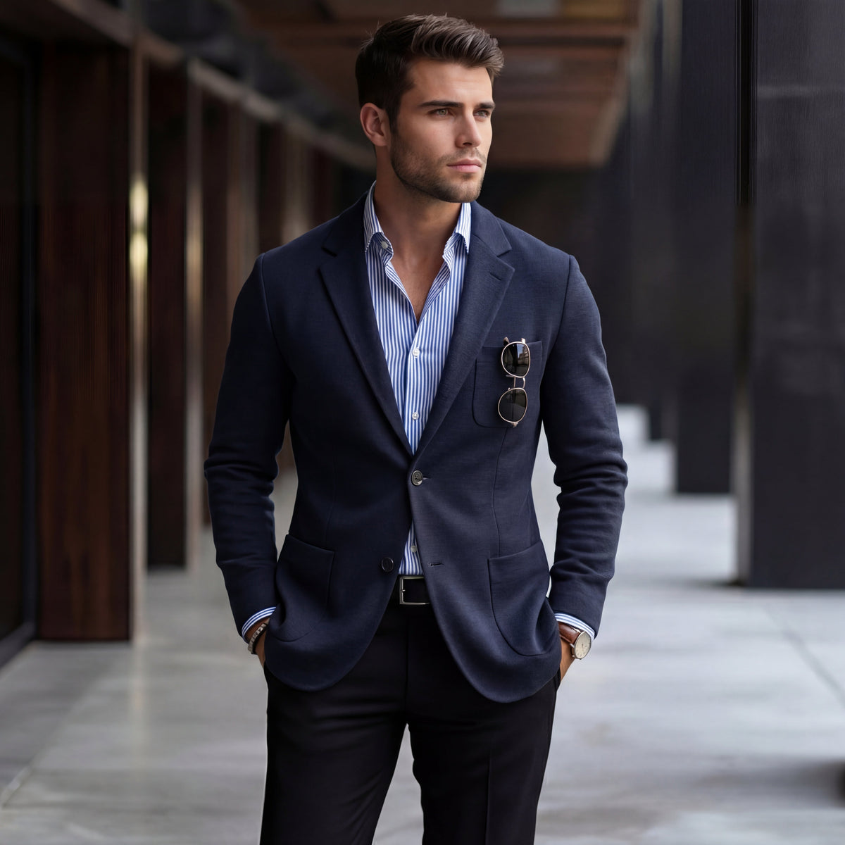 Men's Casual Blazer | Slim Fit Smart-Casual Jacket VELORA