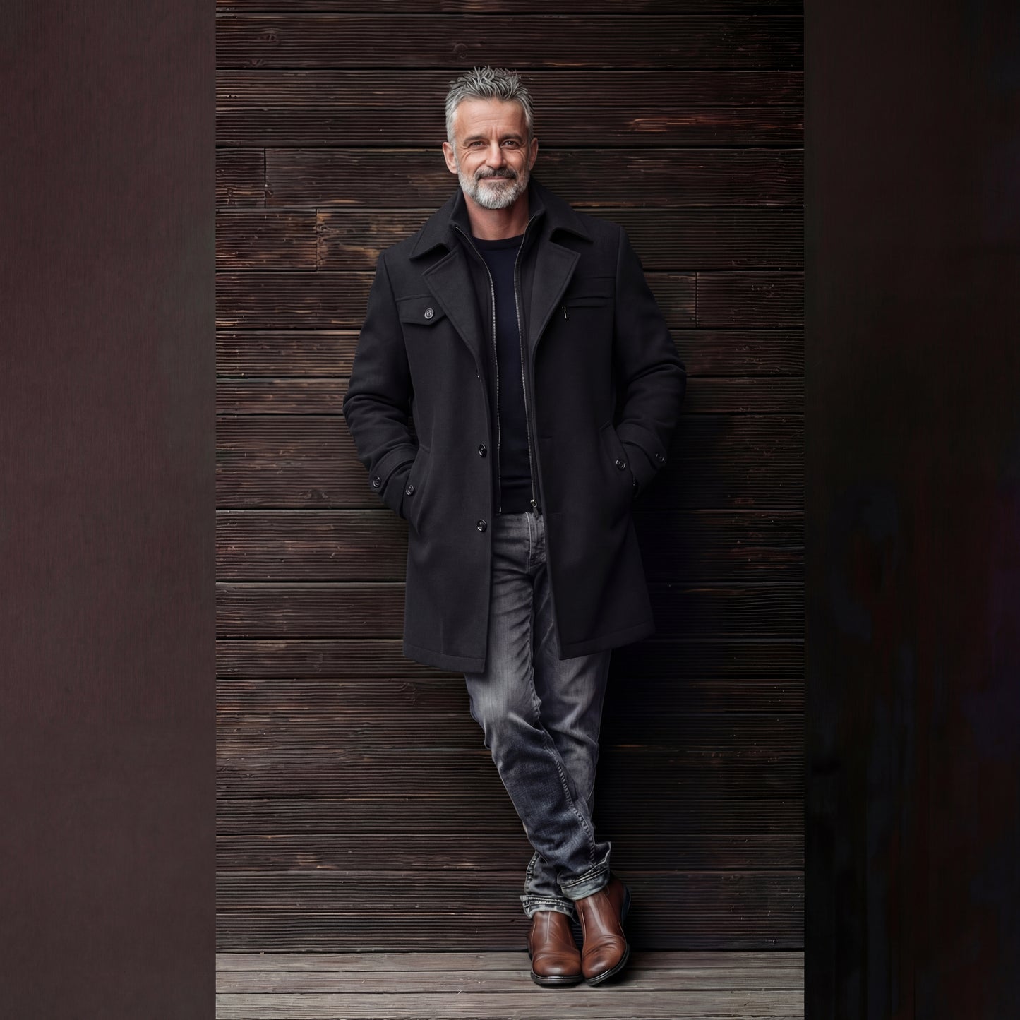 Men's Wool Blend Overcoat | Tailored Winter Coat for Smart Casual Style VELORA